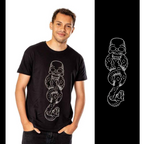 T-shirt Marchio nero