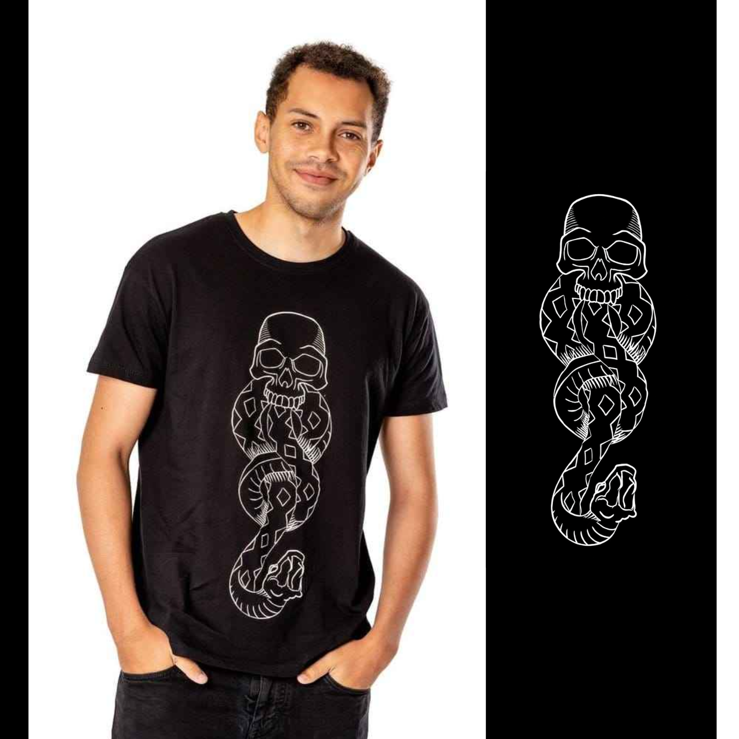 T-shirt Marchio nero