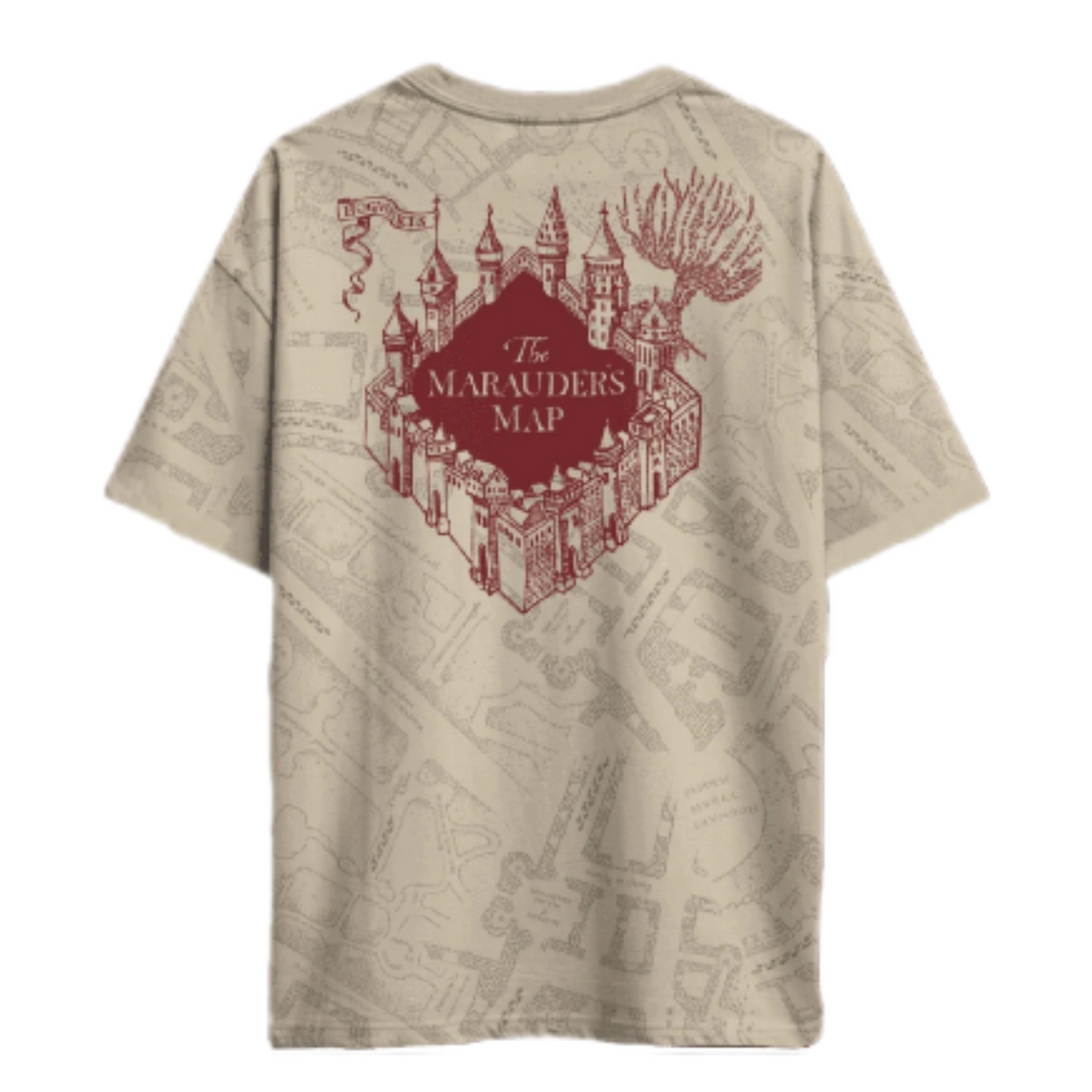 T-shirt mappa del malandrino oversize