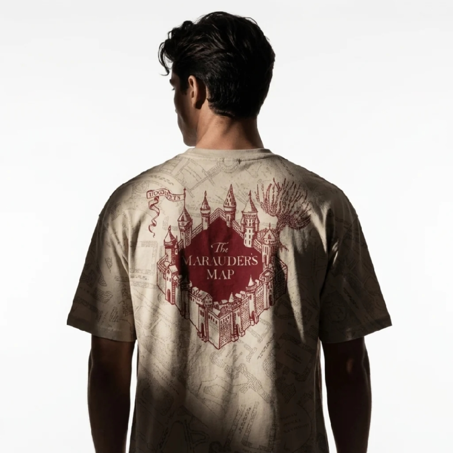 T-shirt mappa del malandrino oversize