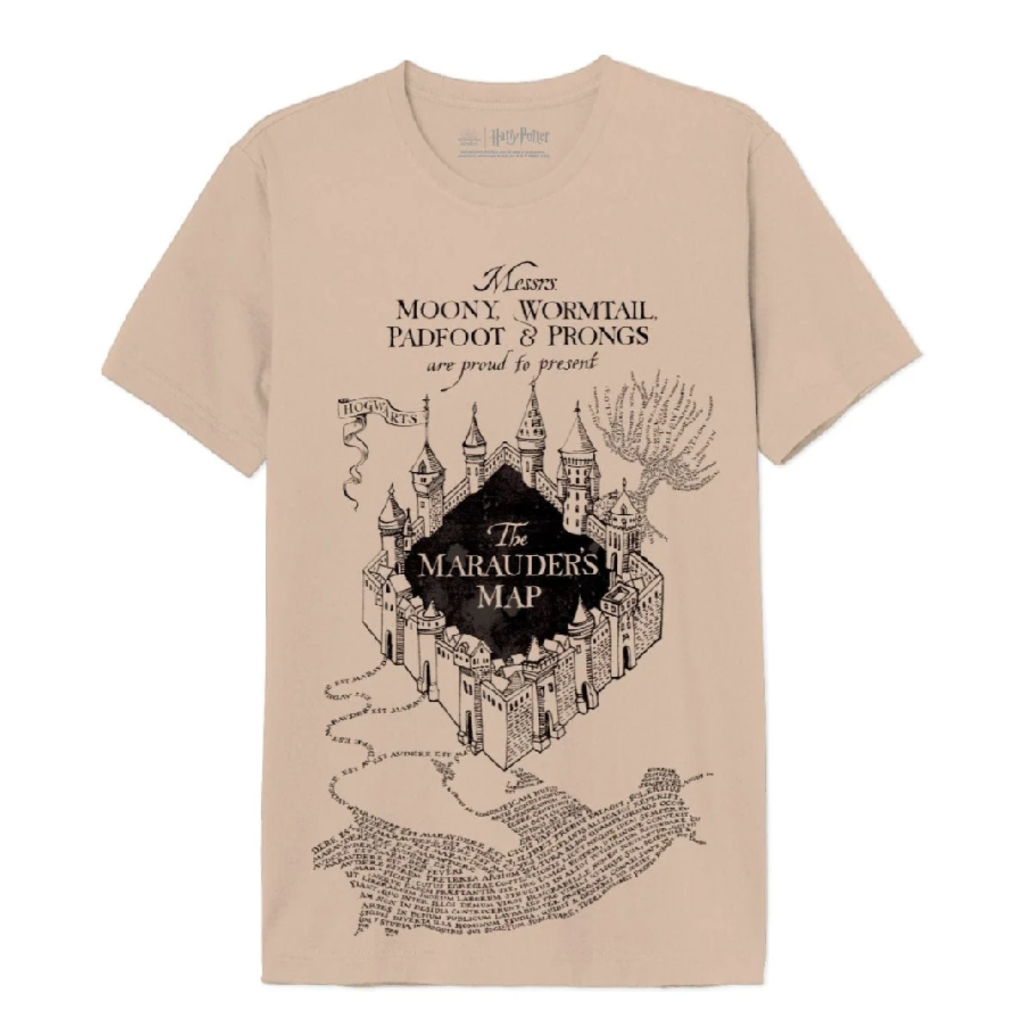 T-shirt mappa del malandrino