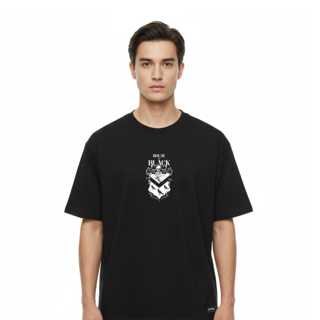 T-shirt famiglia Black oversize