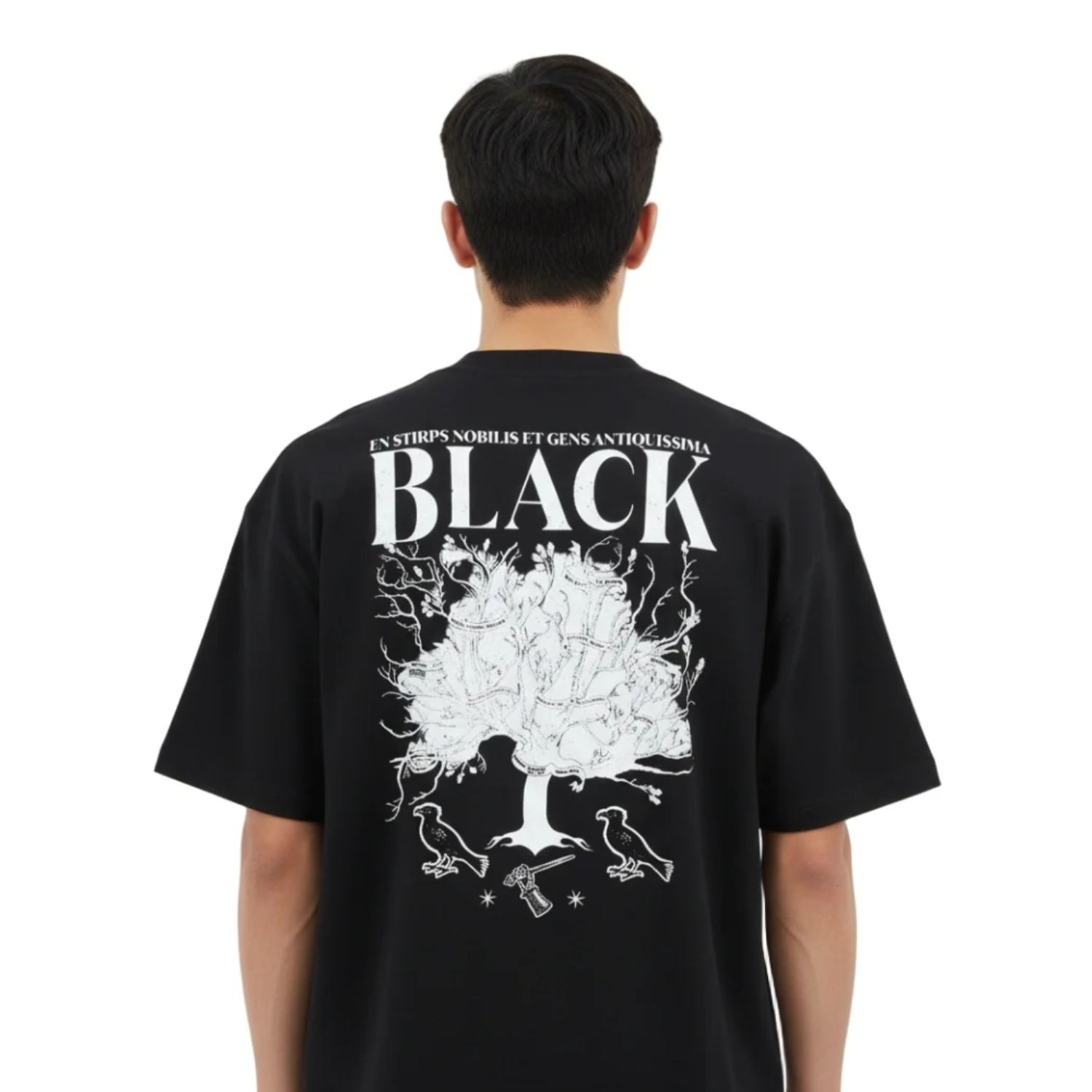 T-shirt famiglia Black oversize
